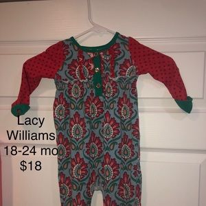 MJ Christmas Romper 18-24mo